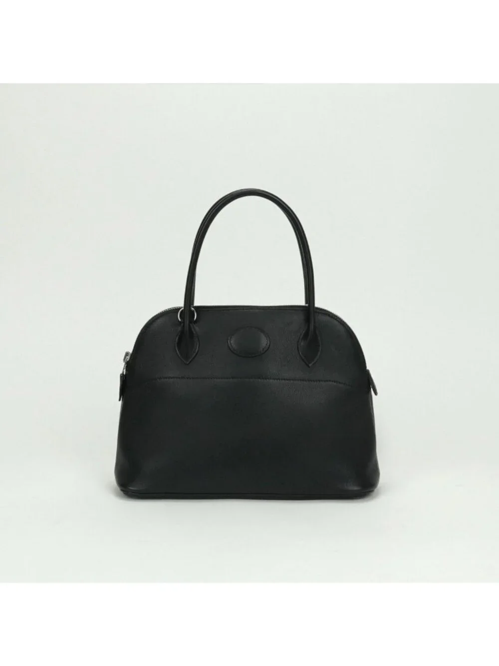 Hermes Bolide 27 Tote Bague Rain Noir Black Silver